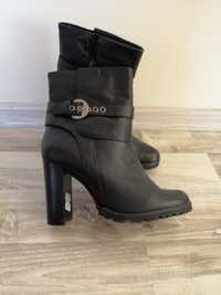 Botine negre piele 37