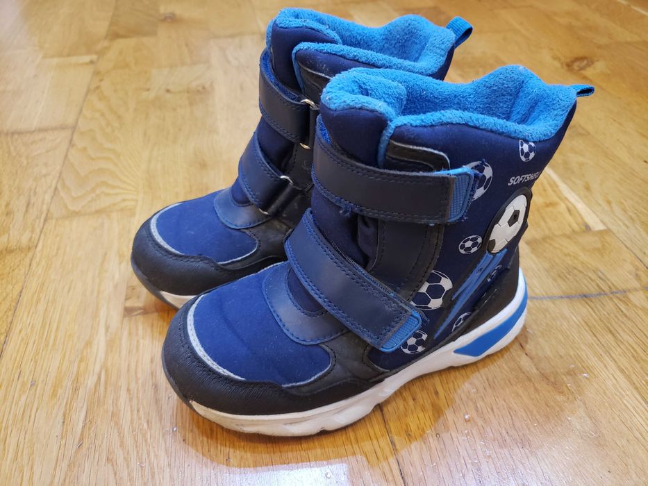 Ботинки зимние для мальчика Котофей синие, б.у.