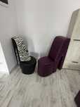 Scaune stil pantof Salon infrumusetare / living  + (set canapea mov )