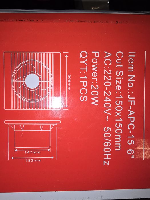 Ventilator pentru baie