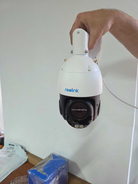 Camera supraveghere rotativa IP PTZ Speed Dome cu iluminare duala 4K