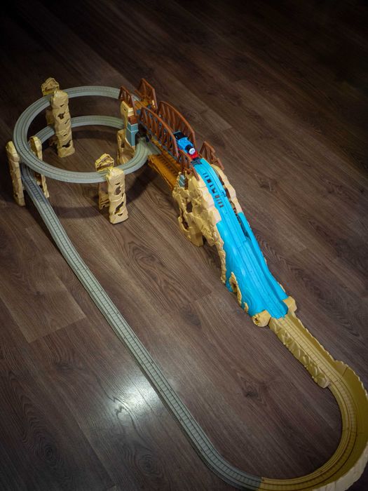Trackmaster Thomas at Action Canyon set - Thomas and friends