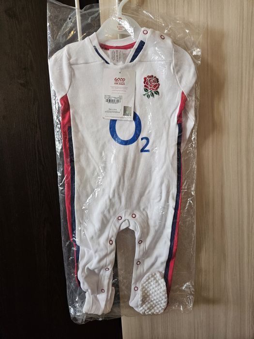 Ромпер дълъг ръкав, 100% памук, размер 80см, размер 9-12м