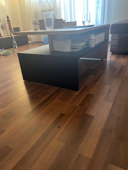 Masa living dining sufragerie, extensibila stejar + masuta cafea