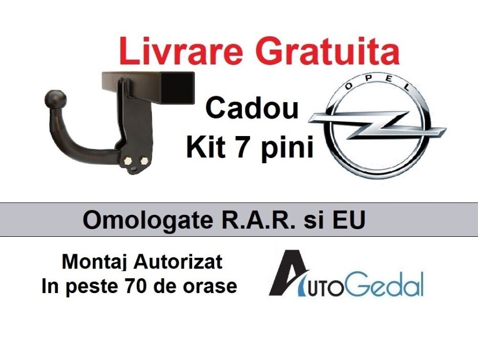 Carlig Remorcare OPEL Zafira B 2005-2014 - Omologat RAR si EU