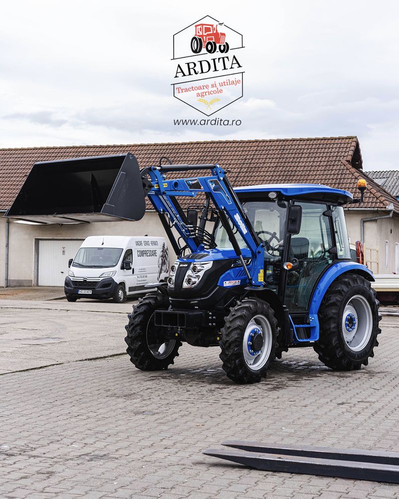 Tractor Solis 60 Cp cu cabina si incarcator frontal Ardita AB