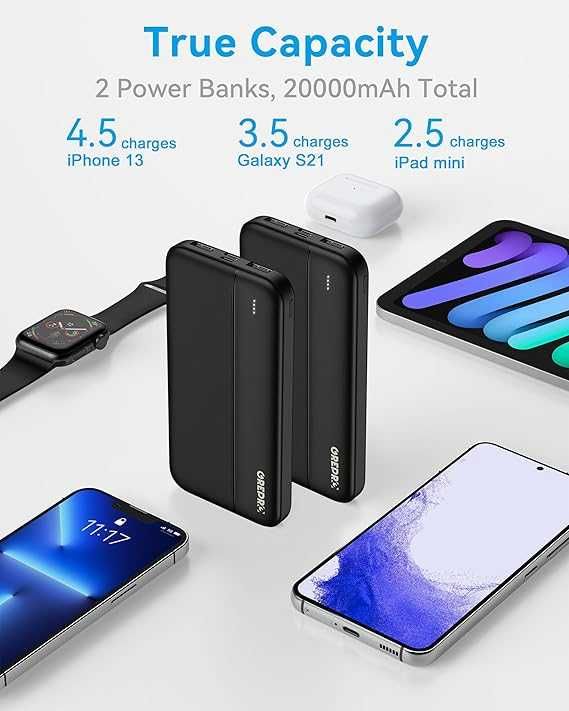 Baterie externă GREPRO 10000mAh - Pachet de 2