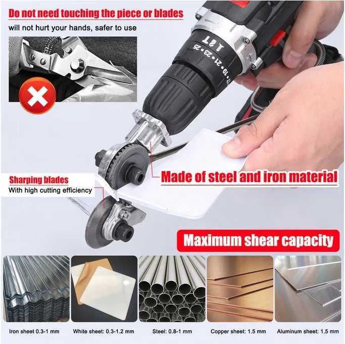Adaptor bormasina pentru tabla si taieri precise metalice. Noua!