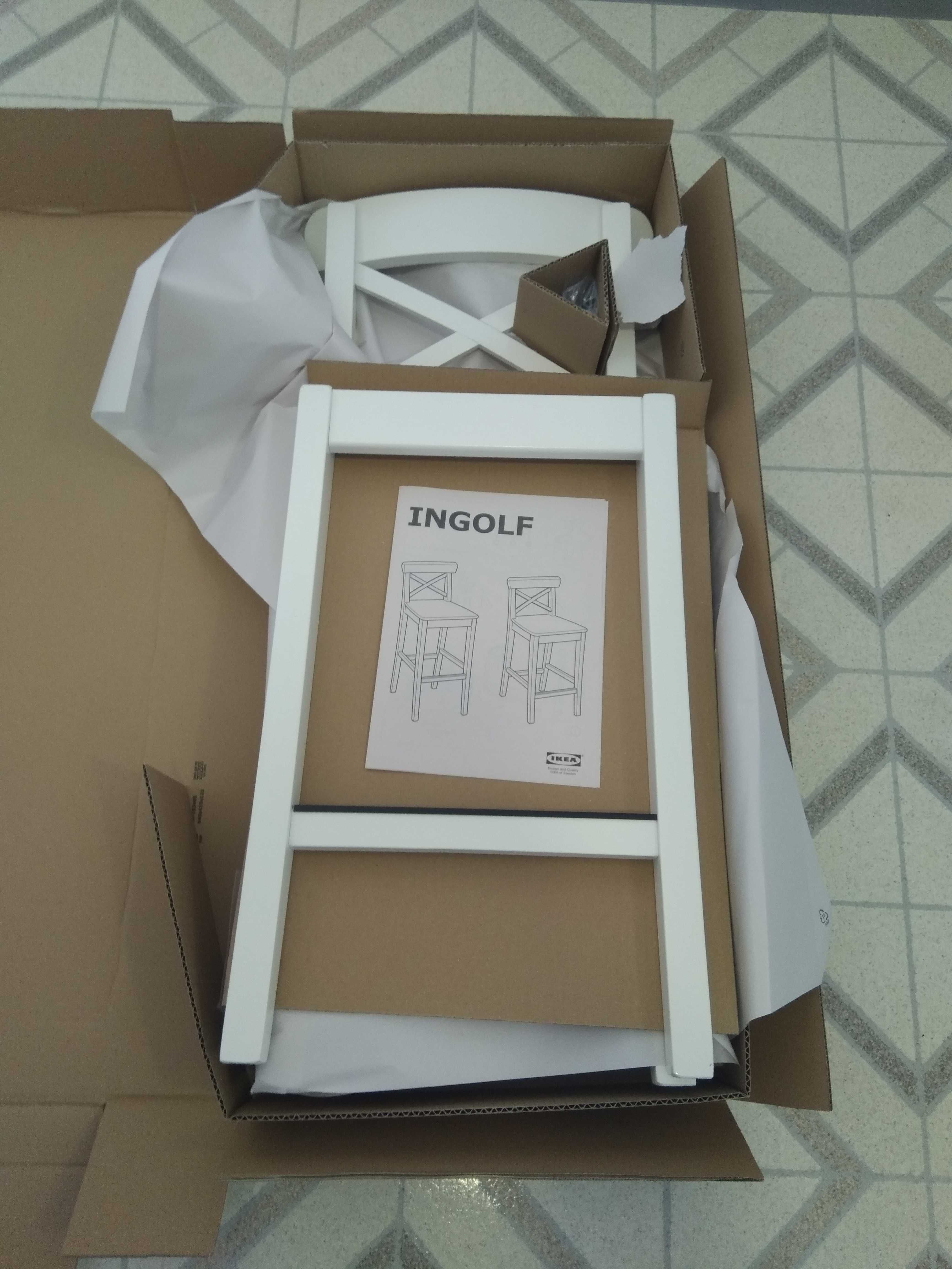 Бар столове от Икеа Ikea Модел INGOLF Бял