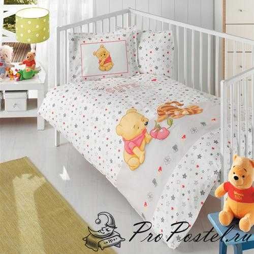 Комплект постельного белья для новорожденных Винни-Пух/Tac.