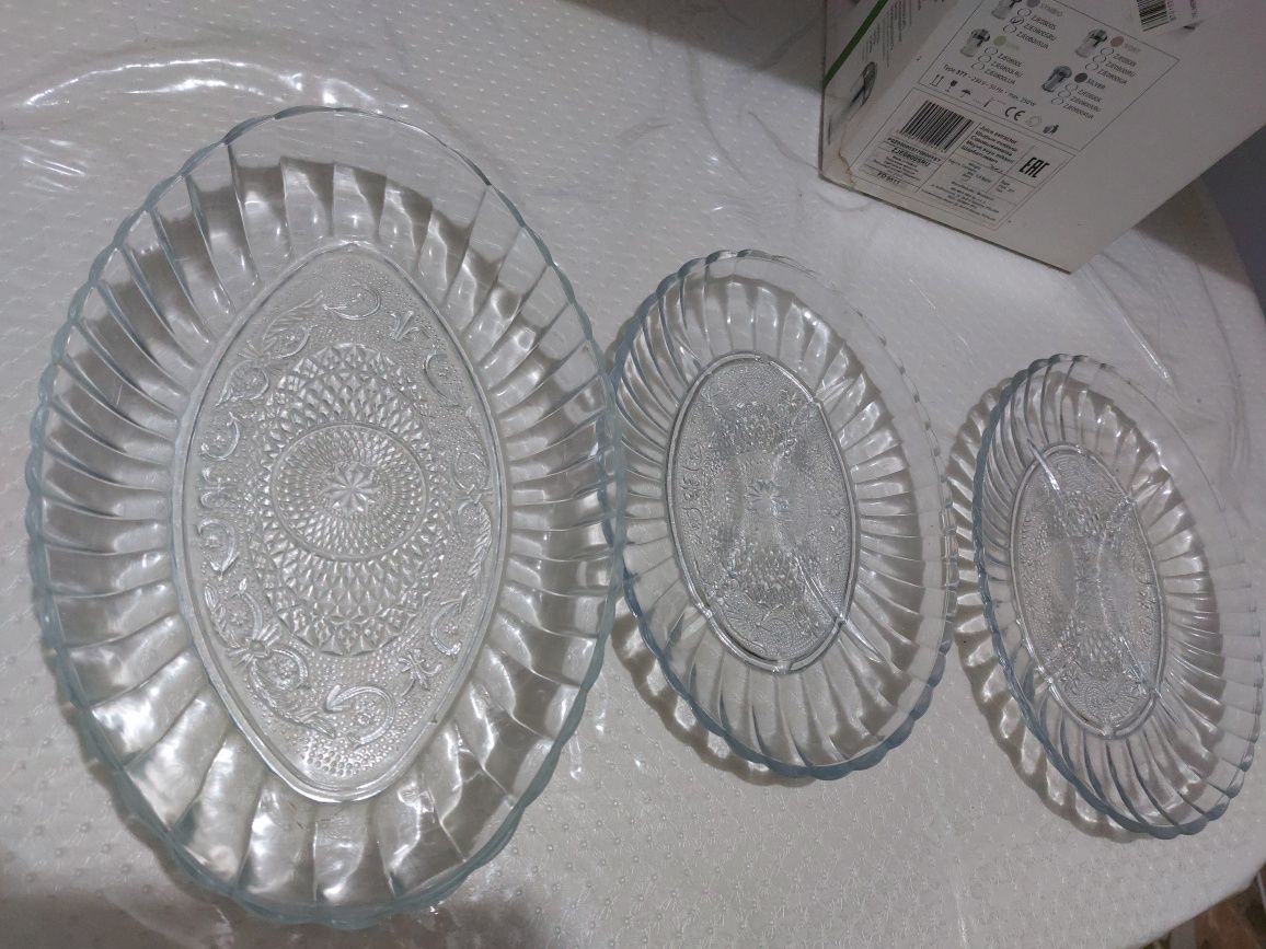 Продам стекл.салатник и конфетница