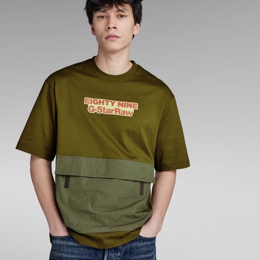Оригинална тениска G-Star Raw Fabric Oversized S , M cargo нова мъжка