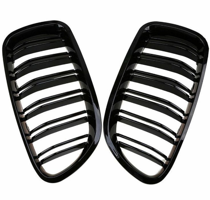 Grile Double BMW Seria 5 F10 F11 M5 2010 - 2016 Negru Lucios M Design