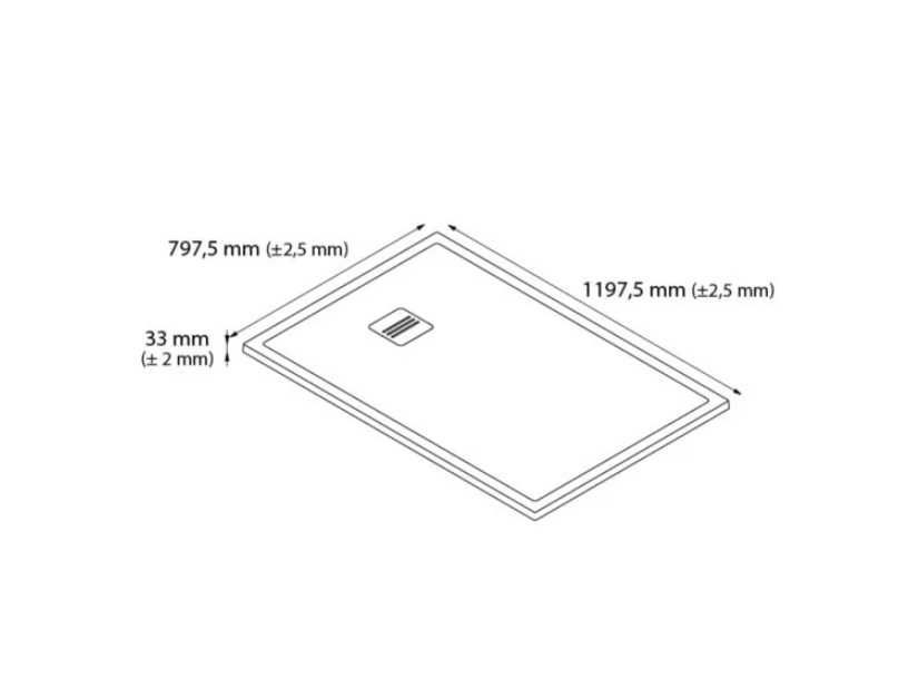 Cadita dus compozit 80x120