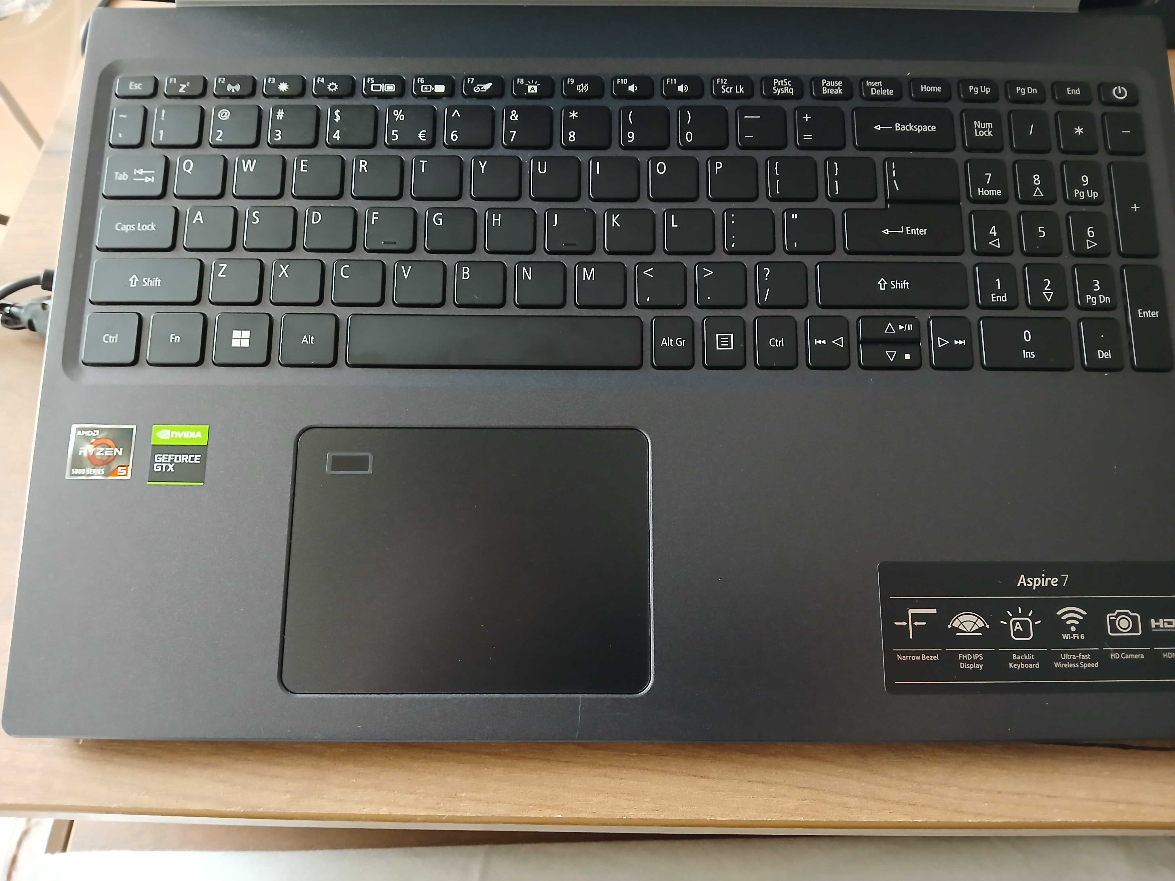 Laptop Gaming ACER Aspire 7  Ryzen 5 5500U  GeForce GTX 1650 16gb