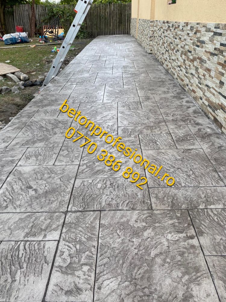 Beton amprentat.