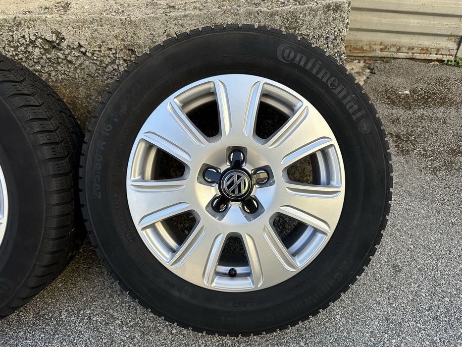 5x112 VW със зимни гуми Continental 205/60/16