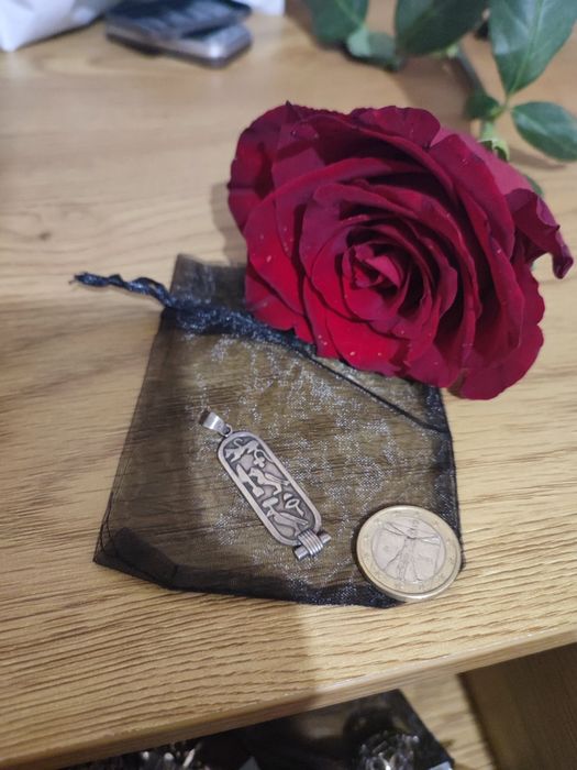 Unisex-Pandantiv tip cartuș egiptean din argint l