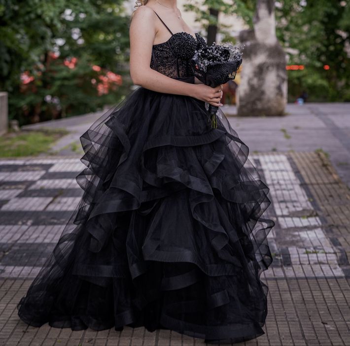 Черна бална рокля Radapola