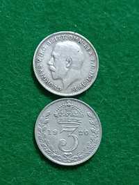 Монеты Англии,серебро 500 проба