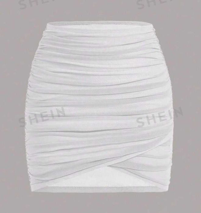 Fusta Alba scurta Shein marimea XS