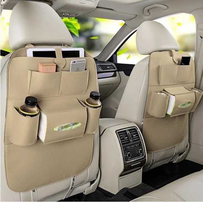 Текстилен органайзер за седалка на автомобил - 4 Цвята.