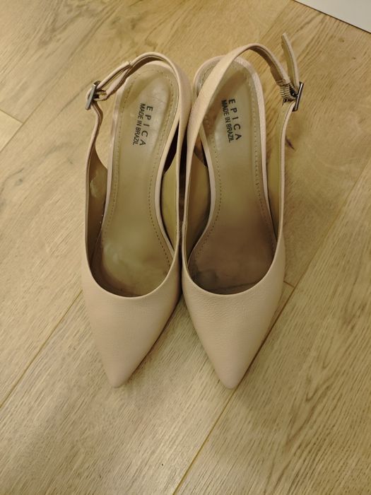 Pantofi piele cu toc 9 cm Epica marimea 38