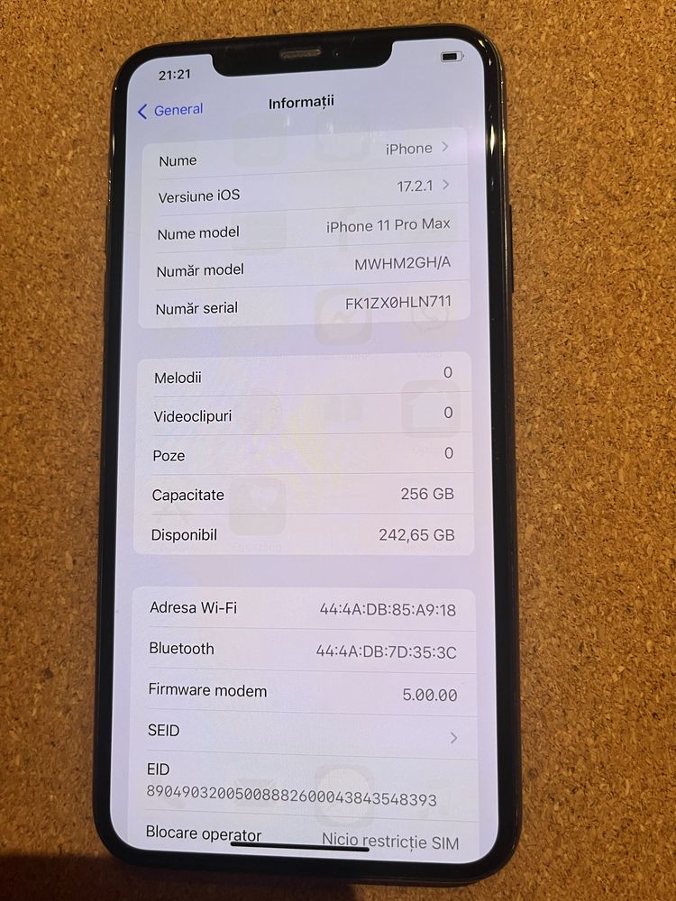 Iphone 11 Pro Max 256 Gb ID-eti579