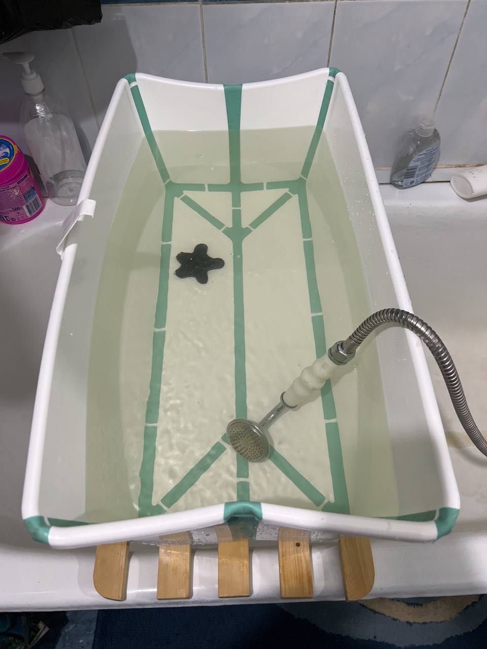 Складная ванночка stokke для купания новорождённых