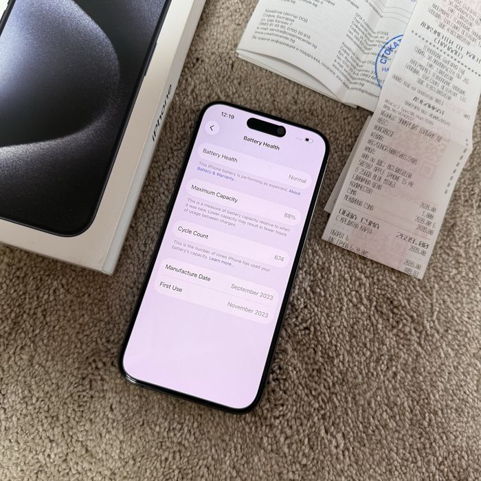 iPhone 15 Pro, 256 GB, Blue Titanium