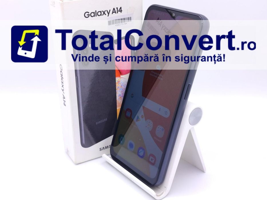 Samsung A14 4g 64GB Black 4GB Dual SIM, Garantie 24 luni | #D88270