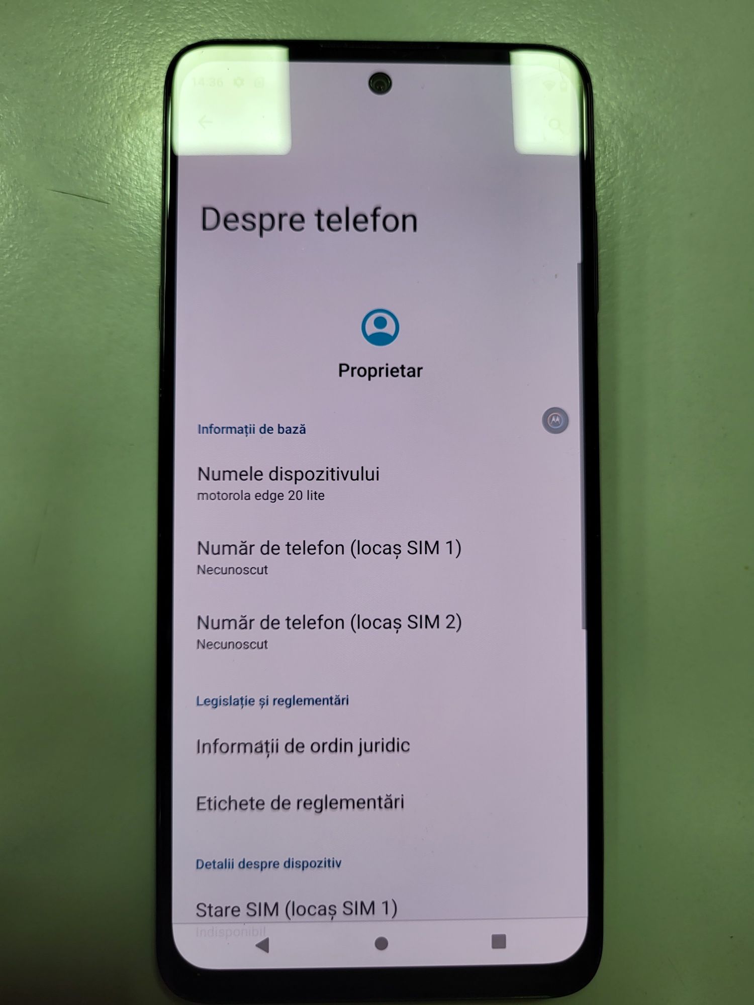 Motorola edge 20 lite Impeabil ca nou