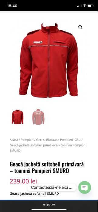 Geaca pompieri Smurd