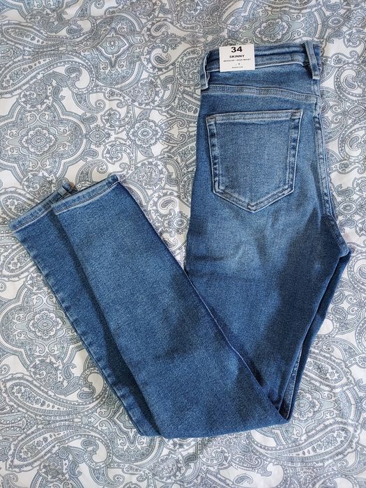 Blugi Mango, skinny, mas 34,albastru