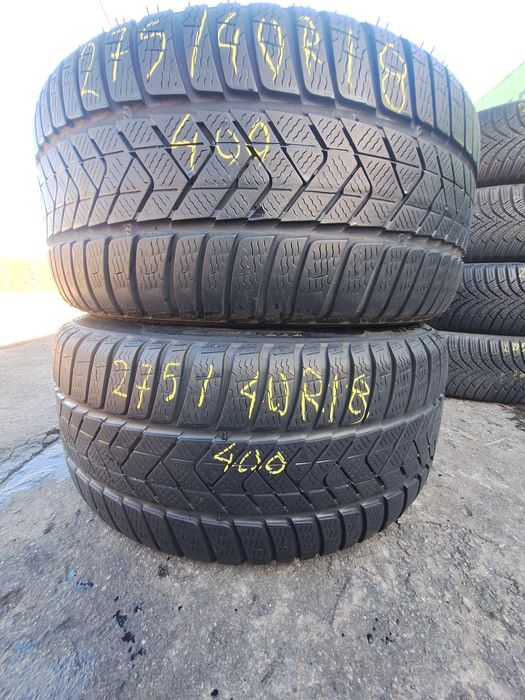 2 anvelope iarna 275/40r18 Pirelli rft runflat dot 4517 Montaj Gratuit