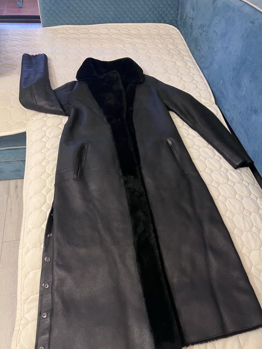 Дубленка кожанная размер 44-46