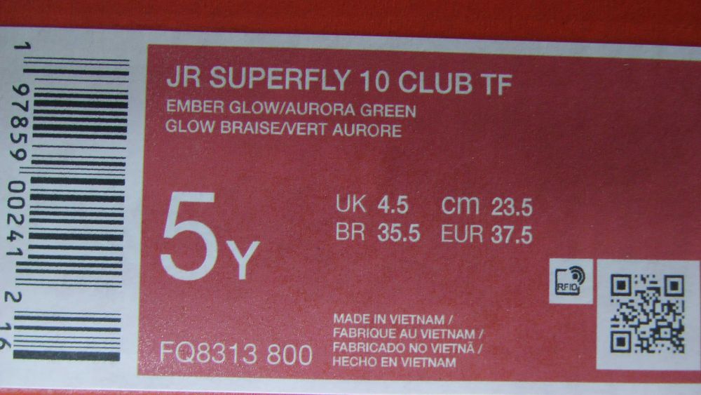 Ghete fotbal sintetic NOI Nike Superfly 10 Club marimea 37,5