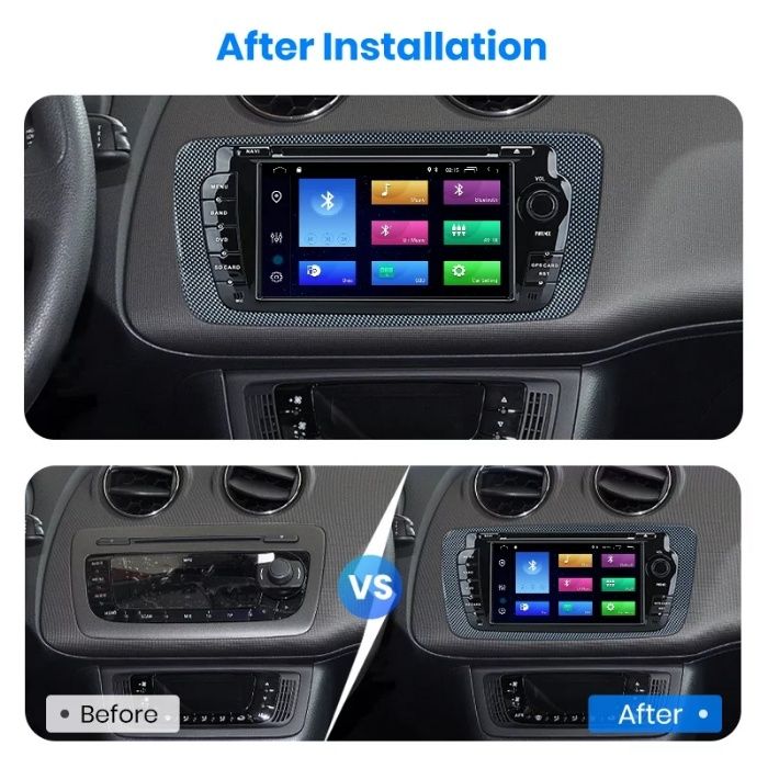 Sistem de Navigatie Seat Ibiza 2009-2013,Octa-Core 4G+64G,CD-DVD