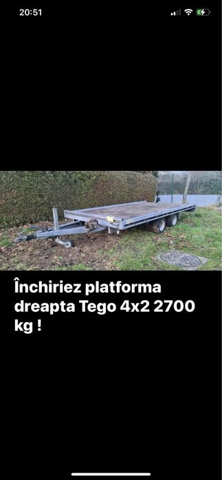 De închiriat/platforme/remorca /inchirieri/atv/motocicleta/remorci