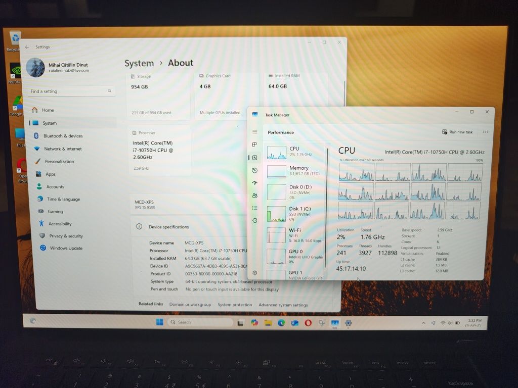 Dell XPS 9500 15.6"
