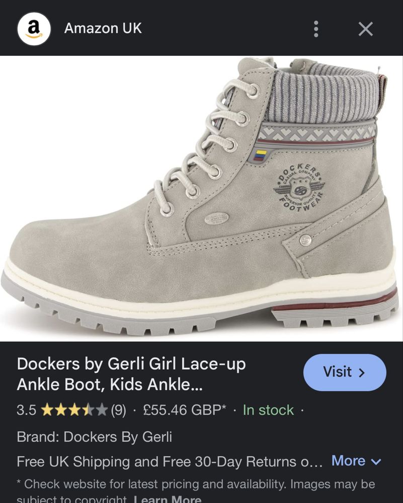 Унисекс зимни ботиDockers, размер 33