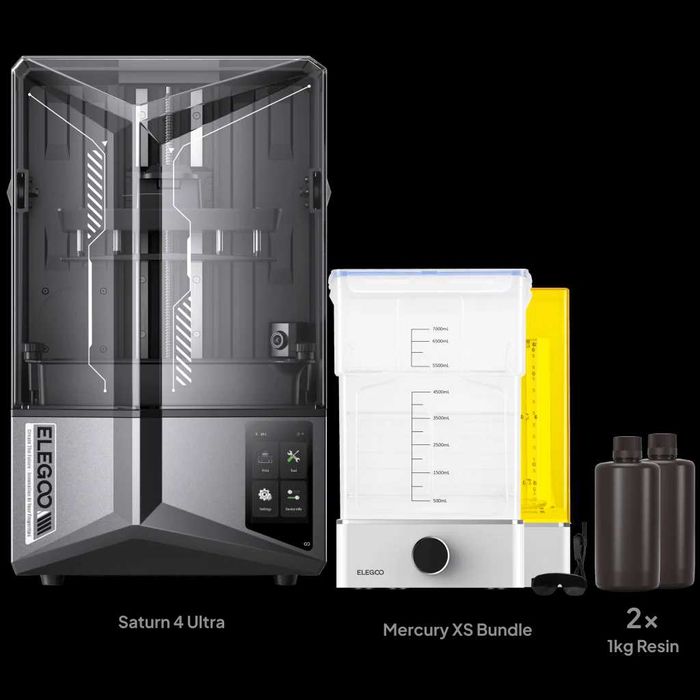 Imprimanta 3d cu rasina Saturn 4 Ultra, Mercury XS & Rasina +accesorii