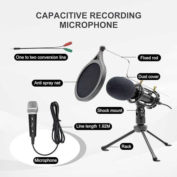 Microfon profesional recording podcast, conferinte