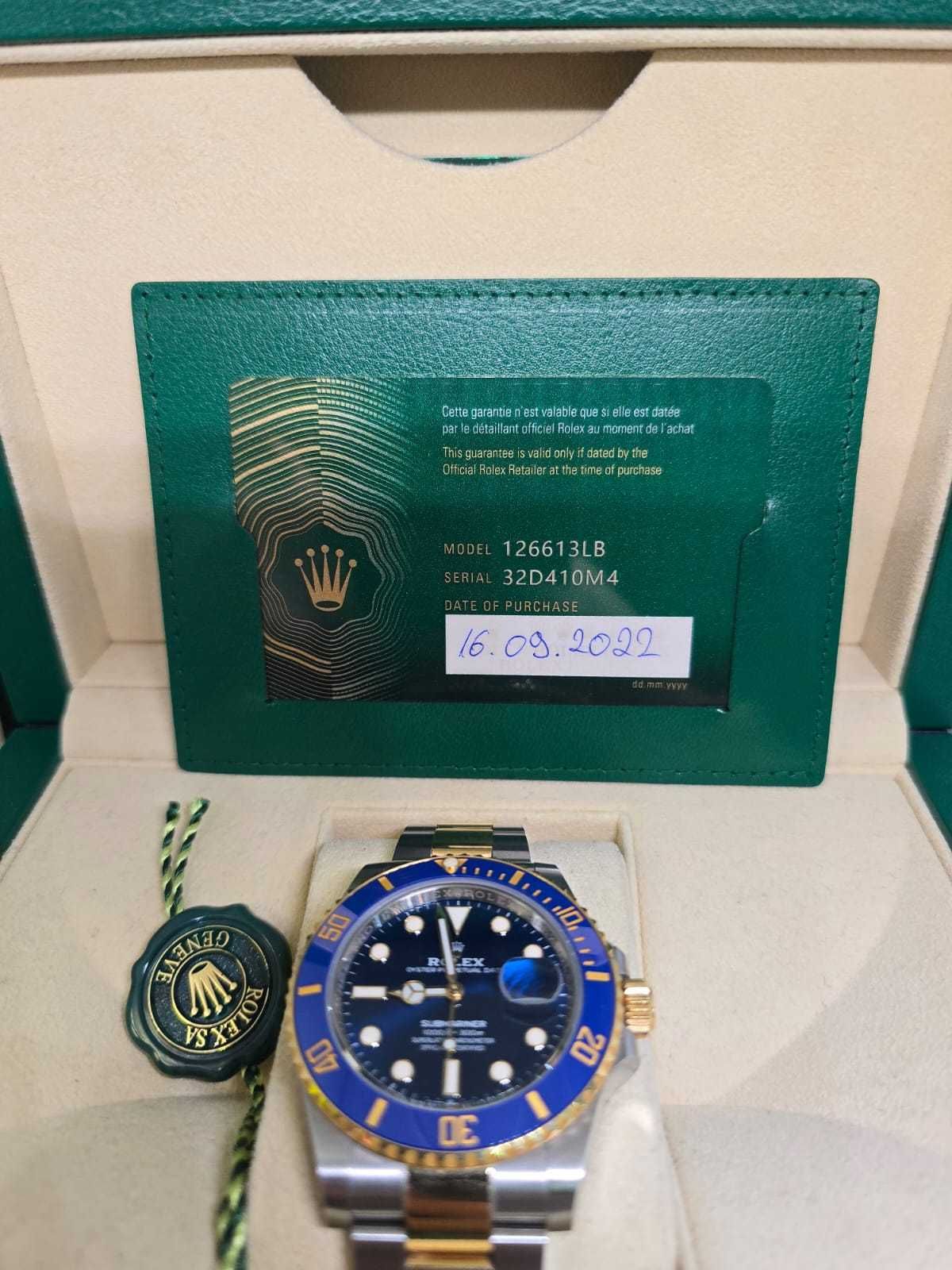 Rolex Submariner 126613LB 2022 (aur/otel) Ag27 Gara 2