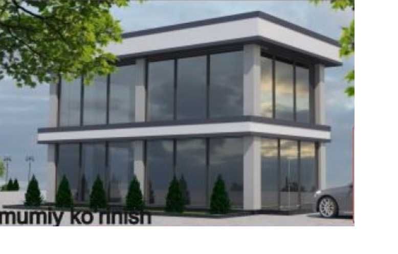 Сдаётся новое двухэтажное здание. (2-й мкн, м-в Янги Узбекистон)