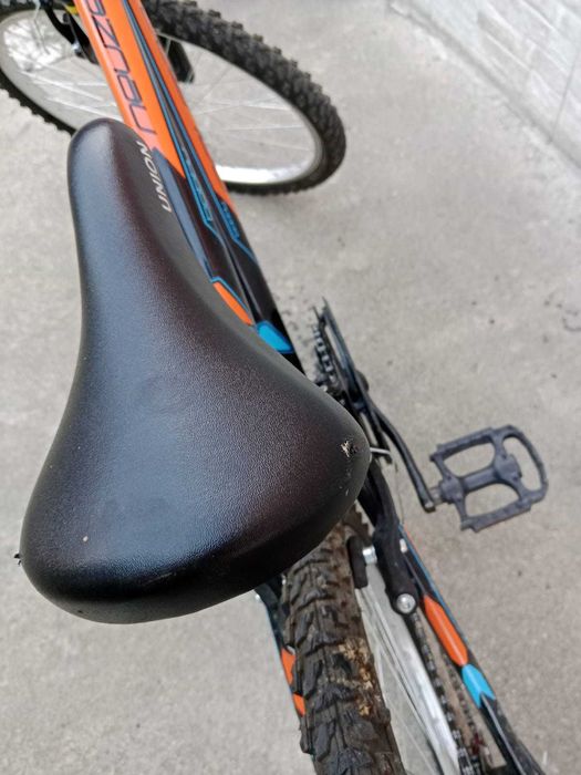 Bicicleta copii Neuzer 18 viteze
Negru/Portocaliu-Albastru