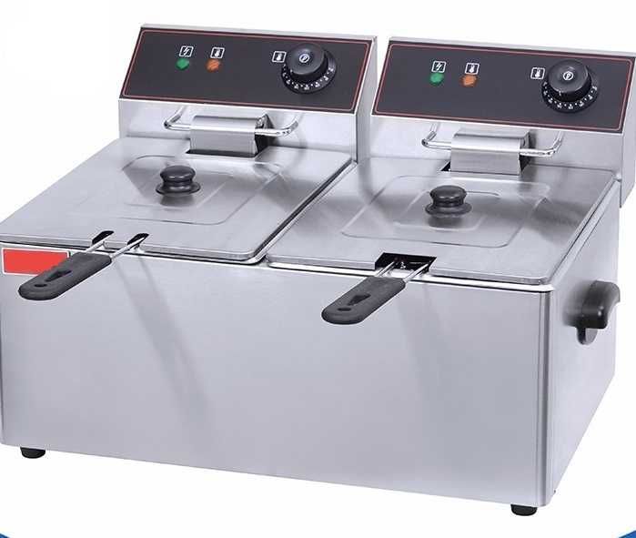Friteuza electrica 6l+6l cu manere TRANSPORT GRATUIT