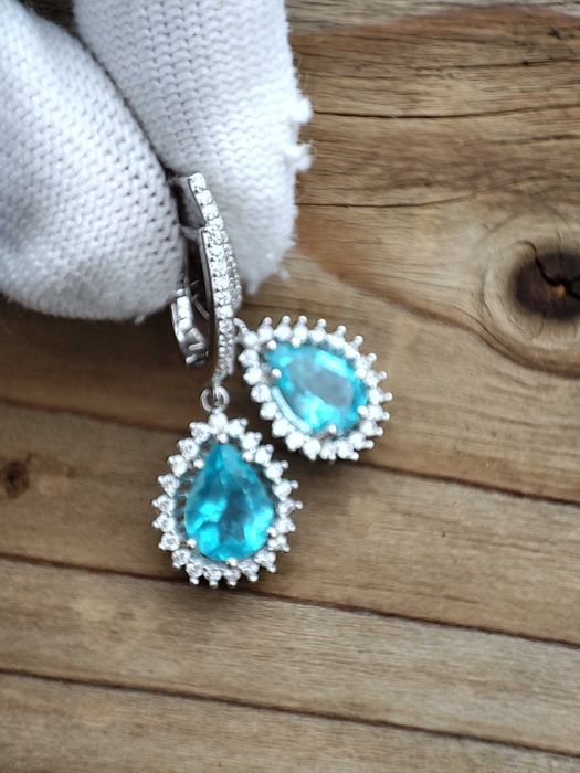 925 Cercei argint cu apatit