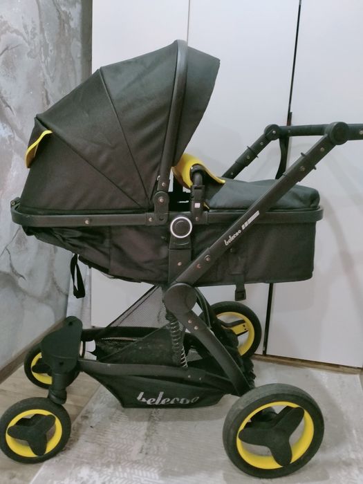 Коляска belecoo чёрно жёлтая