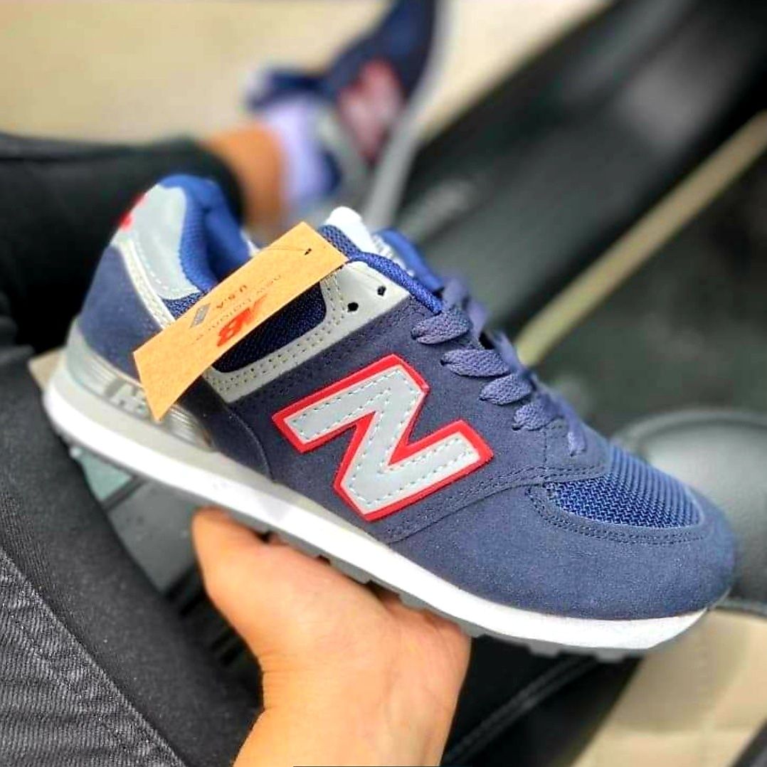 Adidasi New Balance 574 Bluemarin Gri